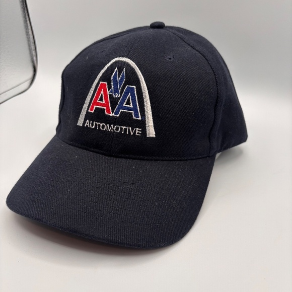 Vintage American Airlines St Louis Lambert Arch Navy Blue Collectible Hat - Picture 2 of 7